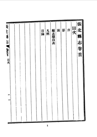张北县志  1-2