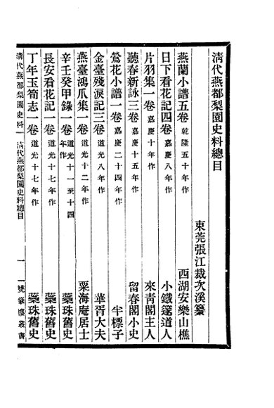 清代燕都梨园史料  上