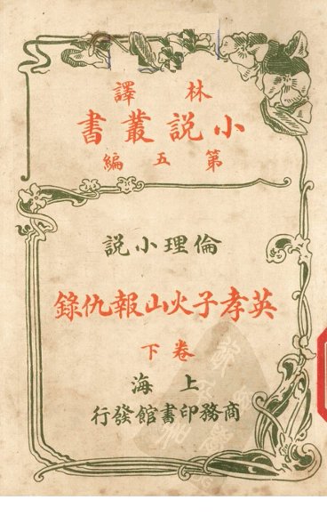 林译小说丛书  第5编  伦理小说  英孝子火山报仇录  下