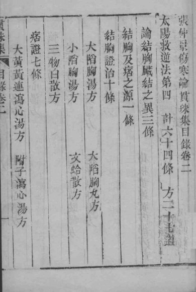 伤寒贯珠集  卷2